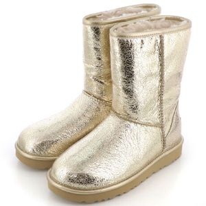 Ugg Classic Short Metallic Sparkle Gold